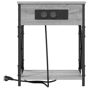 Κομοδίνο 2 pcs Γκρίζο Σονομα 41 x 31 x 51 εκ. - Pakobazaar