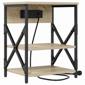 Κομοδίνο 2 pcs Δρύς Sonoma 41 x 31 x 51 εκ. Επεξεργασμένο ξύλο - Pakobazaar