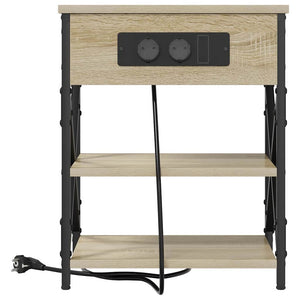 Κομοδίνο 2 pcs Δρύς Sonoma 41 x 31 x 51 εκ. Επεξεργασμένο ξύλο - Pakobazaar