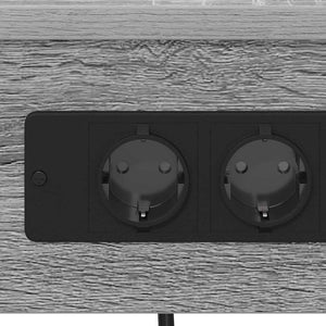 Κομοδίνο με ράφι 2 pcs Γκρίζο Σονομα 41 x 31 x 51 εκ. - Pakobazaar