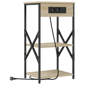 Κομοδίνο 2 pcs Δρύς Sonoma 41 x 31 x 76 εκ. Επεξεργασμένο ξύλο - Pakobazaar