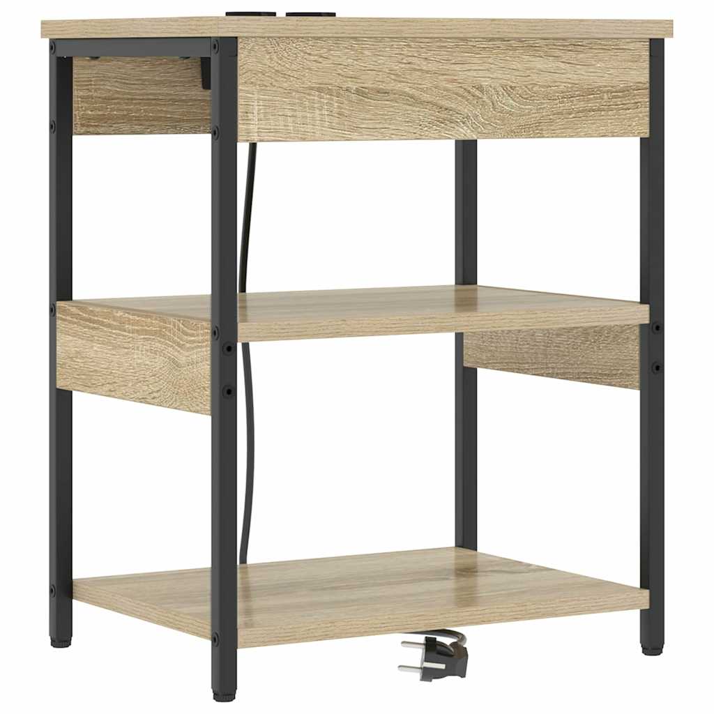 Κομοδίνο 2 pcs Δρύς Sonoma 41 x 31 x 51 εκ. Επεξεργασμένο ξύλο - Pakobazaar
