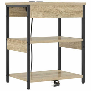 Κομοδίνο 2 pcs Δρύς Sonoma 41 x 31 x 51 εκ. Επεξεργασμένο ξύλο - Pakobazaar