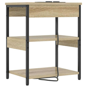Κομοδίνο 2 pcs Δρύς Sonoma 41 x 31 x 51 εκ. Επεξεργασμένο ξύλο - Pakobazaar