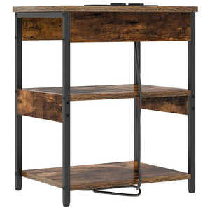 Κομοδίνο 2 pcs Καπνιστό Δρύς 41 x 31 x 51 εκ. - Pakobazaar