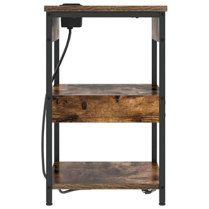 Κομοδίνο 2 pcs Καπνιστό Δρύς 41 x 31 x 51 εκ. - Pakobazaar