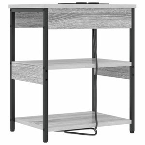 Κομοδίνο 2 pcs Γκρίζο Σονομα 41 x 31 x 51 εκ. - Pakobazaar