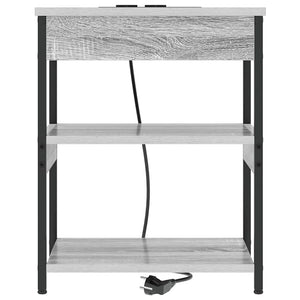 Κομοδίνο 2 pcs Γκρίζο Σονομα 41 x 31 x 51 εκ. - Pakobazaar