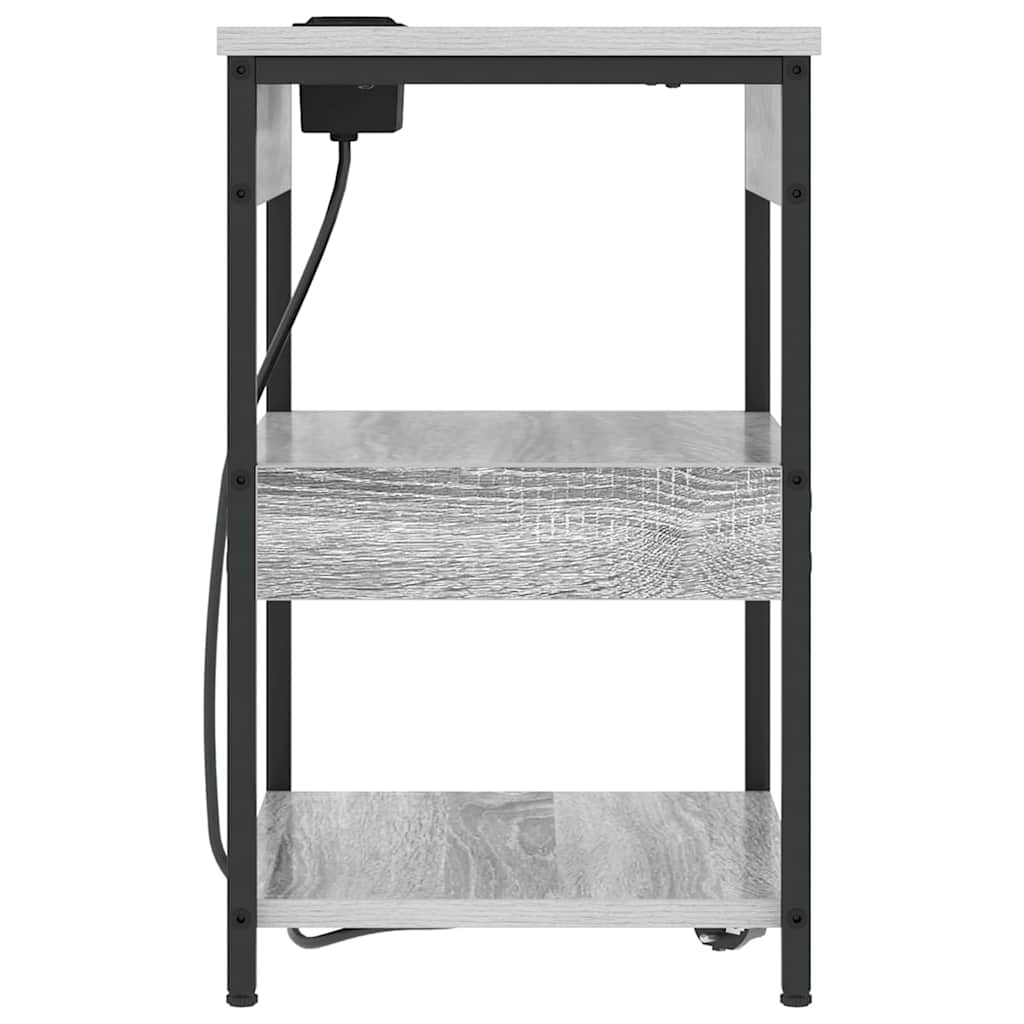 Κομοδίνο 2 pcs Γκρίζο Σονομα 41 x 31 x 51 εκ. - Pakobazaar
