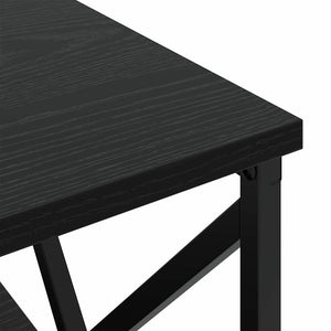Κομοδίνο με συρτάρι 2 pcs Μαύρη Οξυά 41,5 x 40,5 x 55 εκ. - Pakobazaar