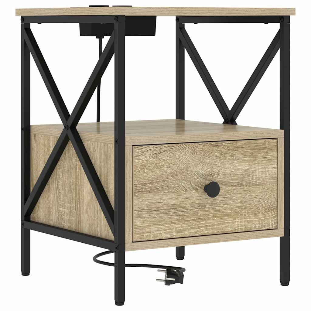 Κομοδίνο Δρύς Sonoma 41,5 x 40,5 x 55 εκ. Επεξεργασμένο ξύλο - Pakobazaar