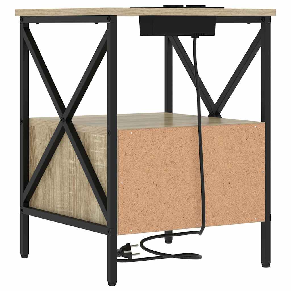 Κομοδίνο Δρύς Sonoma 41,5 x 40,5 x 55 εκ. Επεξεργασμένο ξύλο - Pakobazaar