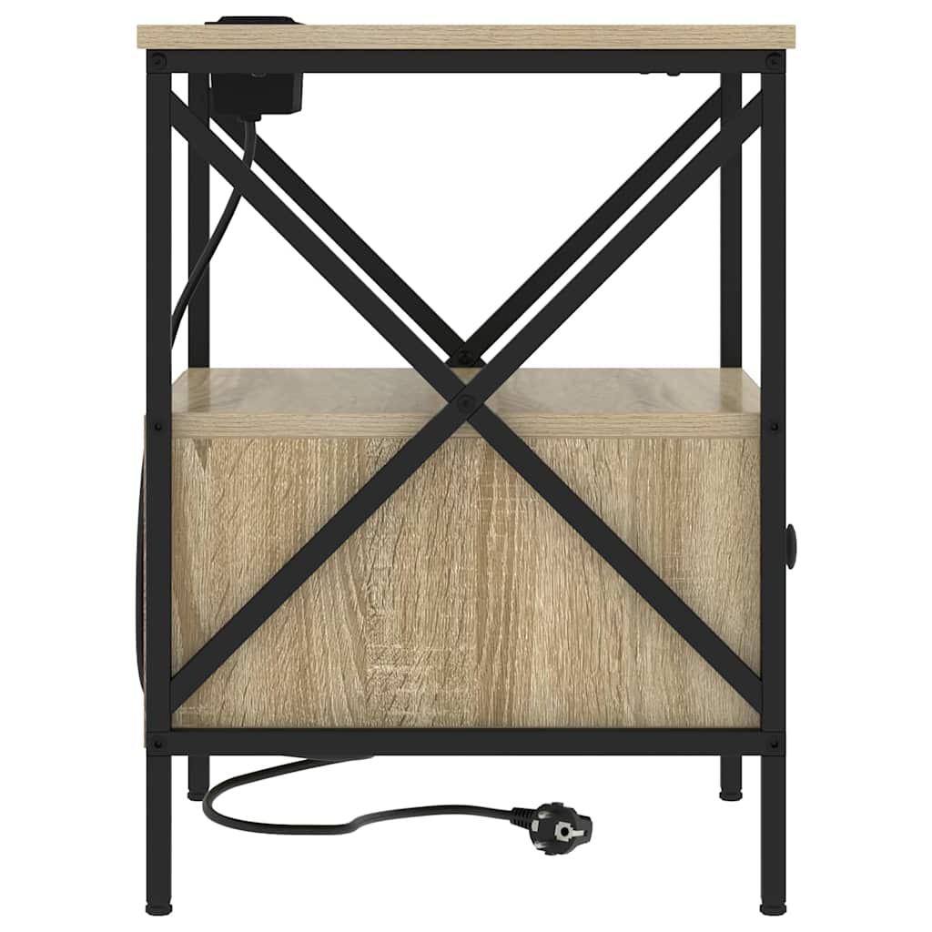 Κομοδίνο Δρύς Sonoma 41,5 x 40,5 x 55 εκ. Επεξεργασμένο ξύλο - Pakobazaar