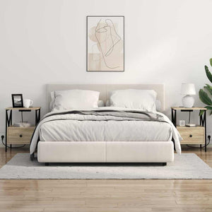 Κομοδίνο με συρτάρι 2 pcs Δρύς Sonoma 41,5 x 40,5 x 55 εκ. - Pakobazaar