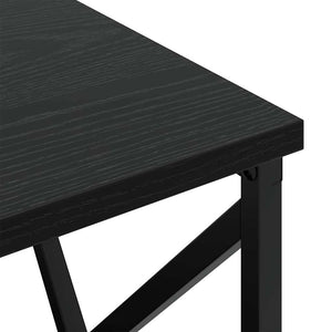 Κομοδίνο 2 pcs Μαύρη Οξυά 40 x 31 x 60 εκ. Επεξεργασμένο ξύλο - Pakobazaar