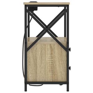 Κομοδίνο 2 pcs Δρύς Sonoma 40 x 31 x 60 εκ. Επεξεργασμένο ξύλο - Pakobazaar