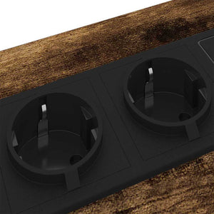Κομοδίνο με συρτάρι 2 pcs Καπνιστό Δρύς 40 x 31 x 60 εκ. - Pakobazaar