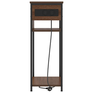 Κομοδίνο Καφέ δρυς 41 x 28 x 76 εκ. Επεξεργασμένο ξύλο - Pakobazaar