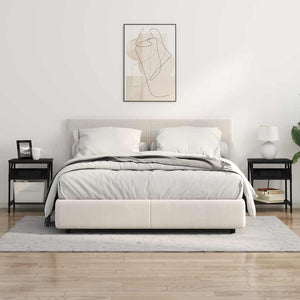 Κομοδίνο Μαύρη Οξυά 38 x 30 x 48 εκ. Επεξεργασμένο ξύλο - Pakobazaar