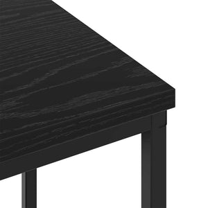Κομοδίνο 2 pcs Μαύρη Οξυά 38 x 30 x 48 εκ. Επεξεργασμένο ξύλο - Pakobazaar