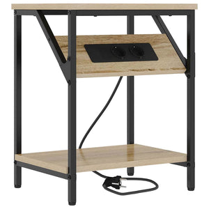 Κομοδίνο 2 pcs Δρύς Sonoma 38 x 30 x 48 εκ. Επεξεργασμένο ξύλο - Pakobazaar