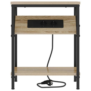 Κομοδίνο 2 pcs Δρύς Sonoma 38 x 30 x 48 εκ. Επεξεργασμένο ξύλο - Pakobazaar