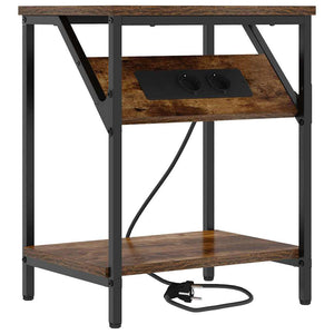 Κομοδίνο 2 pcs Καπνιστό Δρύς 38 x 30 x 48 εκ. - Pakobazaar