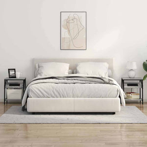 Κομοδίνο 2 pcs Γκρίζο Σονομα 38 x 30 x 48 εκ. - Pakobazaar