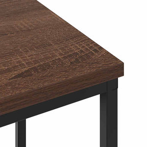 Κομοδίνο 2 pcs Καφέ δρυς 38 x 30 x 48 εκ. Επεξεργασμένο ξύλο - Pakobazaar