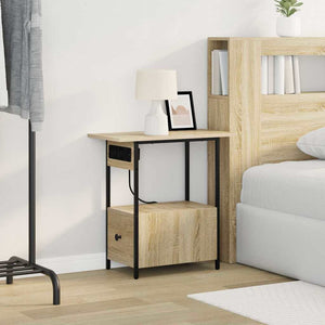 Κομοδίνο Δρύς Sonoma 60 x 30 x 61 εκ Επεξεργασμένο ξύλο - Pakobazaar