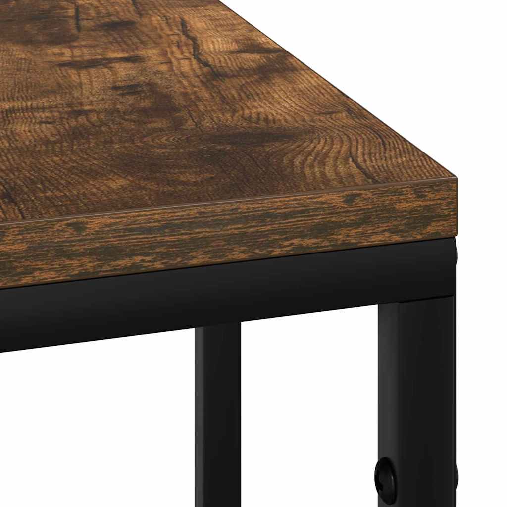Κομοδίνο Καπνιστή δρυς 41.5 x 26 x 60.5 εκ Επεξεργασμένο ξύλο - Pakobazaar