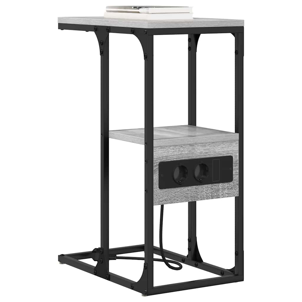 Κομοδίνο Γκρι sonoma 41.5 x 26 x 60.5 εκ Επεξεργασμένο ξύλο - Pakobazaar
