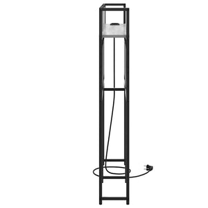 Κεφαλάρι Αποθήκης με ράφι Γκρι sonoma 135 cm Επεξεργασμένο ξύλο - Pakobazaar