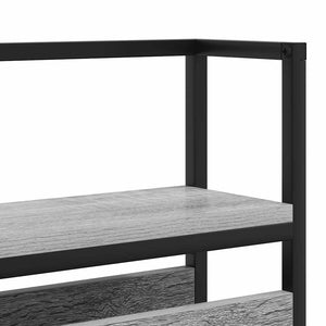 Κεφαλάρι Αποθήκης με ράφι Γκρι sonoma 160 cm Επεξεργασμένο ξύλο - Pakobazaar