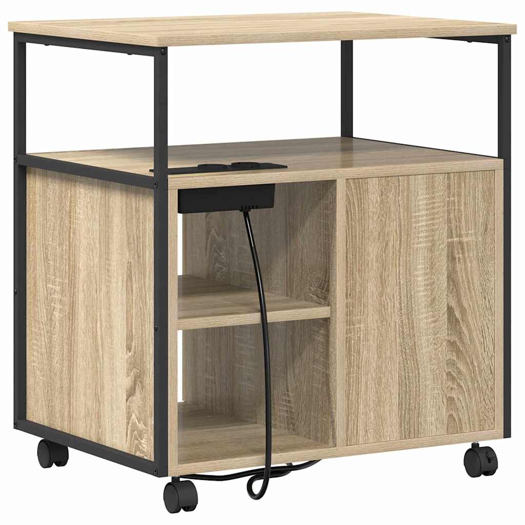 Ντουλάπα με Σταθμό Φόρτισης Δρύς Sonoma 61 x 46 x 67 εκ. - Pakobazaar