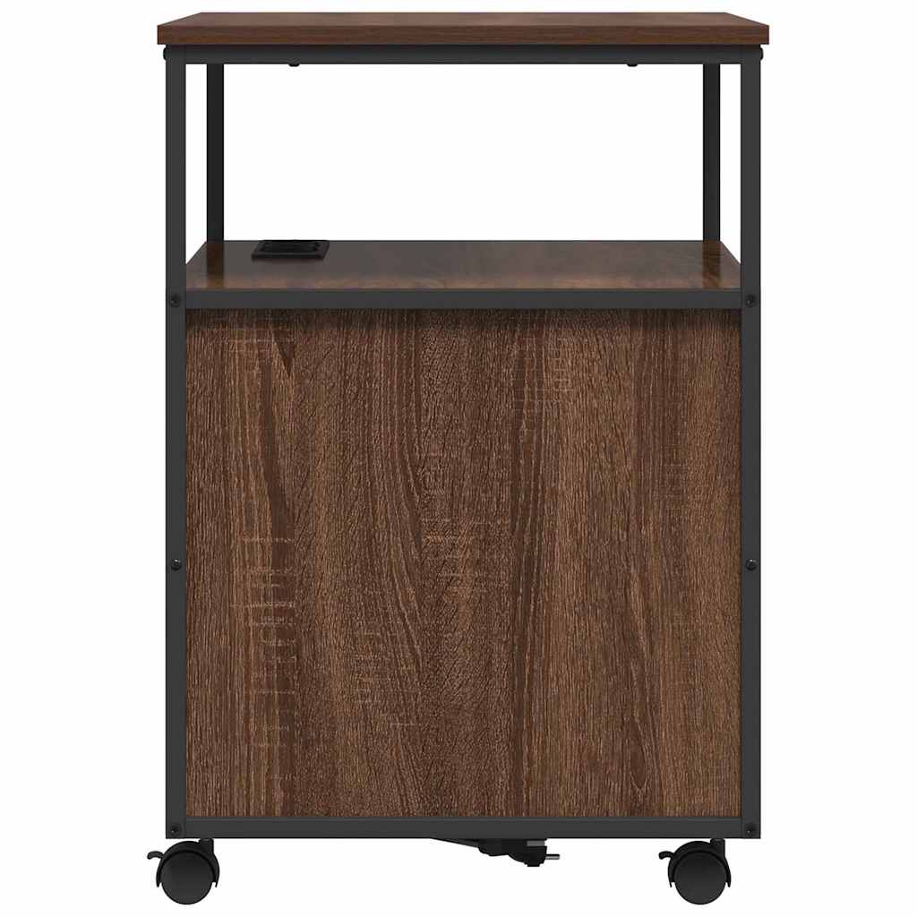 Ντουλάπα με Σταθμό Φόρτισης Καφέ δρυς 61 x 46 x 67 εκ. - Pakobazaar