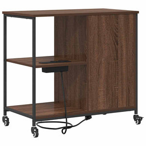 Ντουλάπα με Σταθμό Φόρτισης Καφέ δρυς 76 x 41 x 72 cm - Pakobazaar