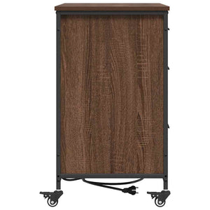 Ντουλάπα με Σταθμό Φόρτισης Καφέ δρυς 76 x 41 x 72 cm - Pakobazaar