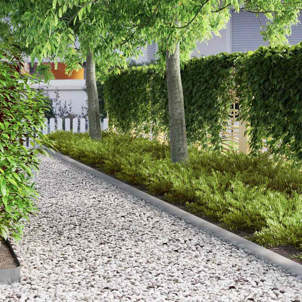 Περίγραμμα γκαζόν 4 pcs Ασημί 450 x 0.05 x 15 εκ