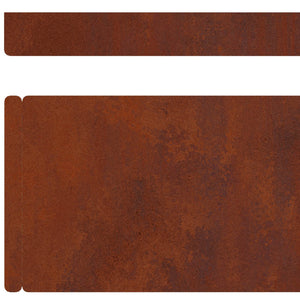 Περίγραμμα γκαζόν 4 pcs Σκ rusty 450 x 0.05 x 15 εκ - Pakobazaar
