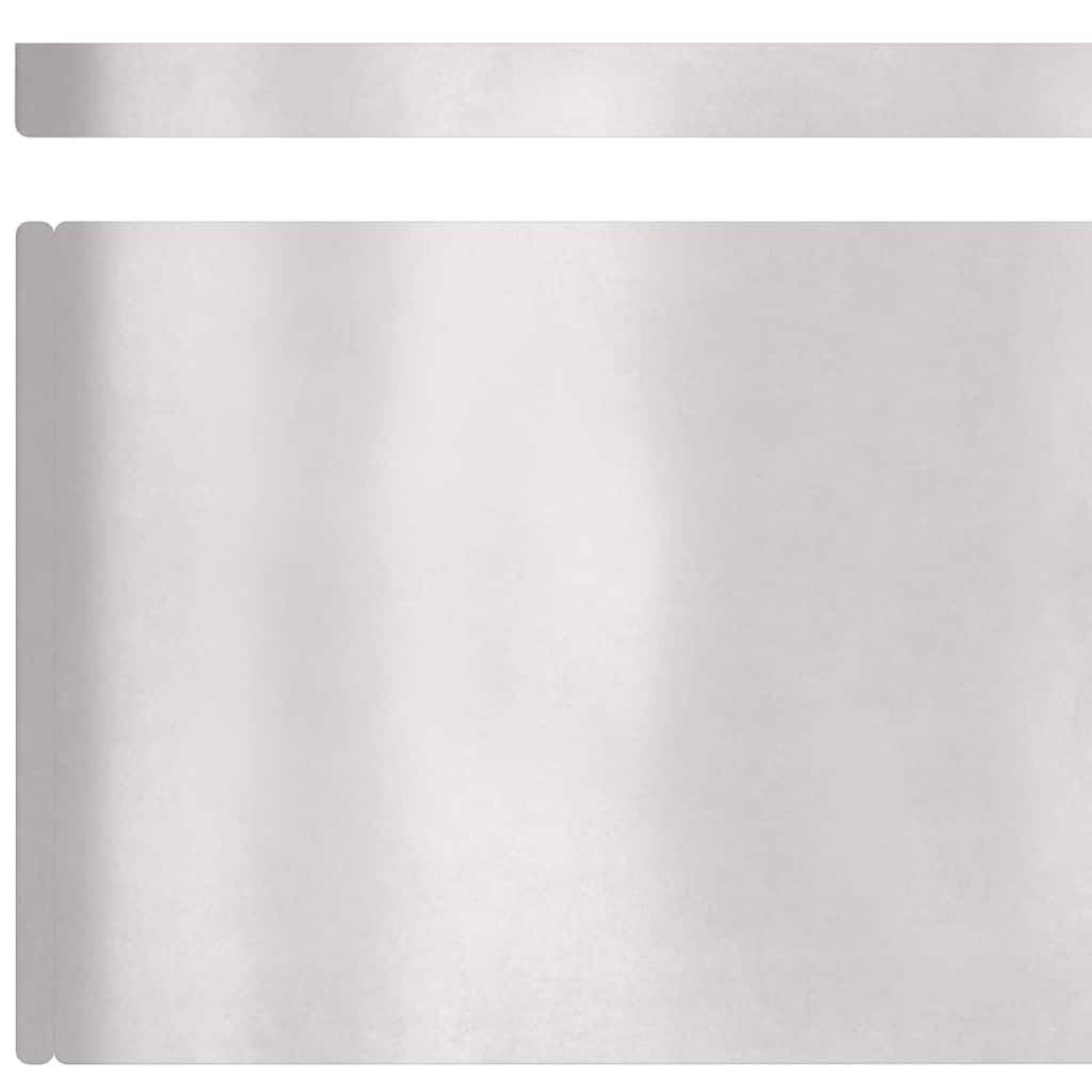 Περίγραμμα γκαζόν Ασημί 450 x 0.05 x 15 εκ Ανοξείδωτο ατσάλι