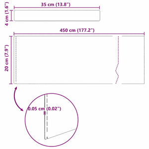 Περίγραμμα γκαζόν Σκ rusty 450 x 0.05 x 15 εκ - Pakobazaar