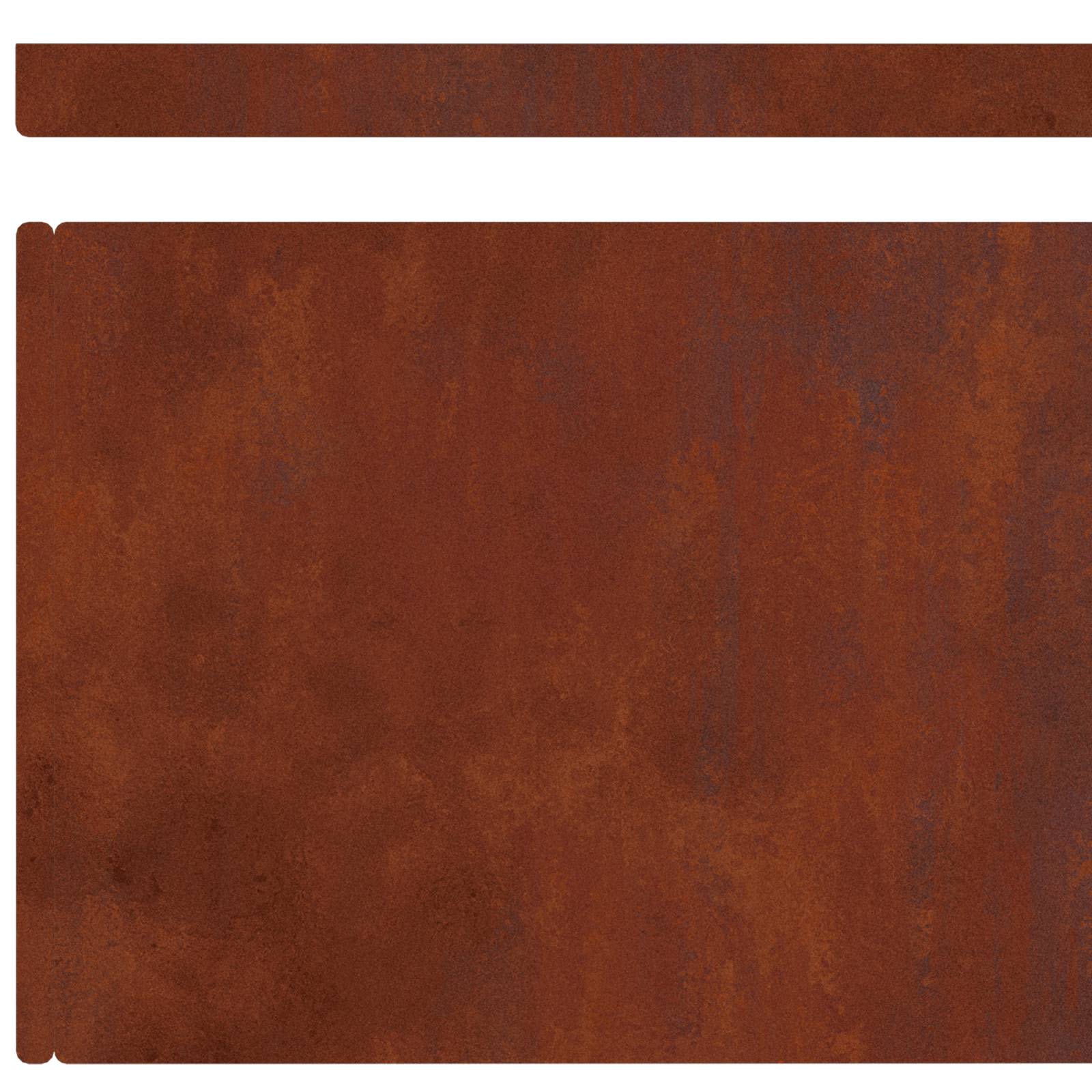 Περίγραμμα γκαζόν 4 pcs Σκ rusty 450 x 0.05 x 15 εκ - Pakobazaar