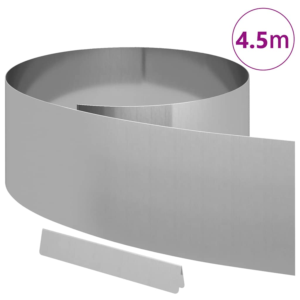 Περίγραμμα γκαζόν Ασημί 450 x 0.05 x 15 εκ