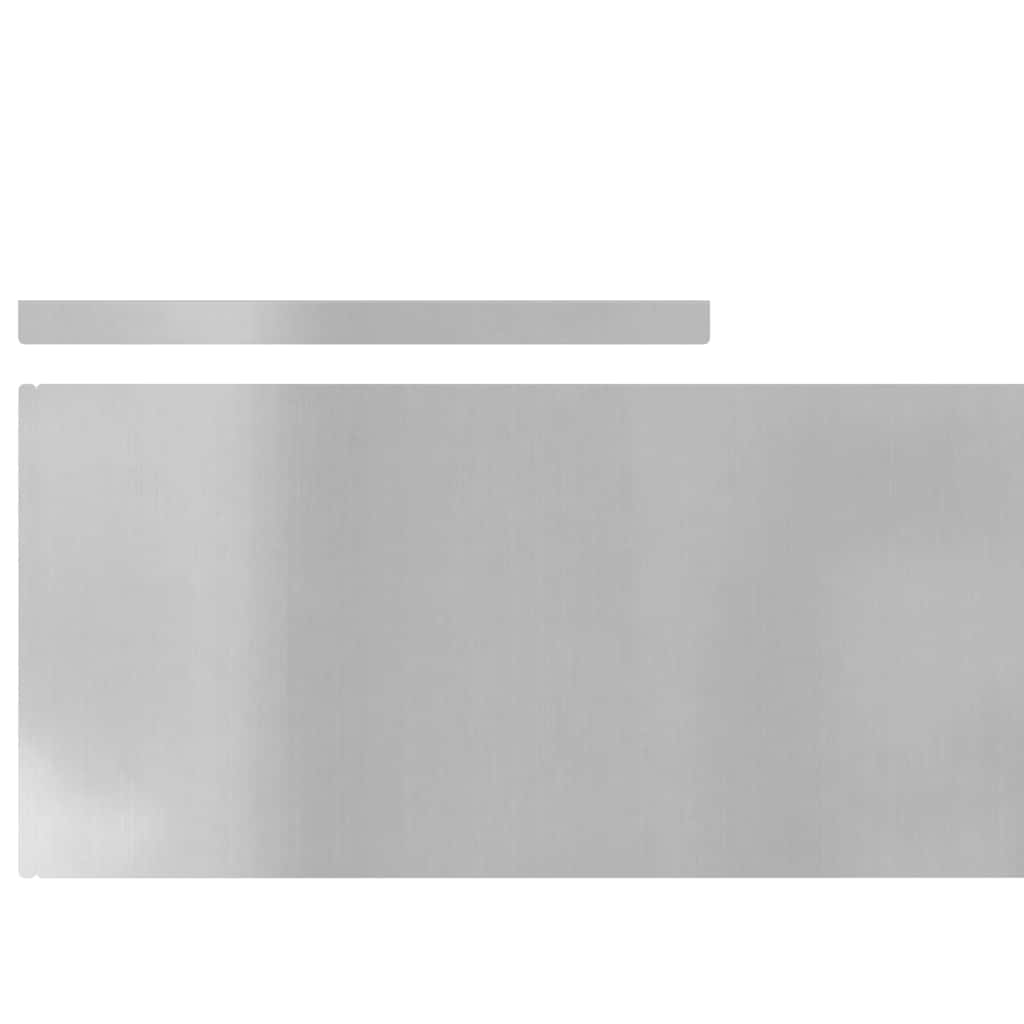 Περίγραμμα γκαζόν 4 pcs Ασημί 450 x 0.05 x 15 εκ - Pakobazaar