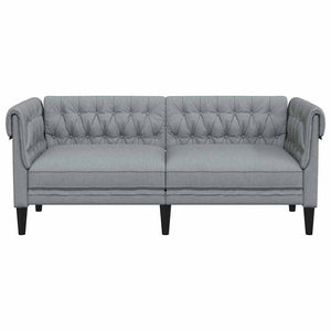 Καναπές Ανοιχτό γκρι 182,5 x 74,5 x 74,5 εκατοστά Πολυεστέρας