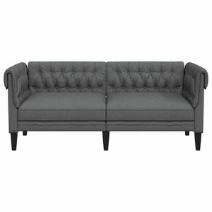 Καναπές Σκούρο Γκρι 182,5 x 74,5 x 74,5 εκατοστά Πολυεστέρας
