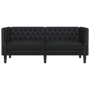 Καναπές Μαύρο 174 x 74,5 x 70,5 εκ. PVC - Pakobazaar