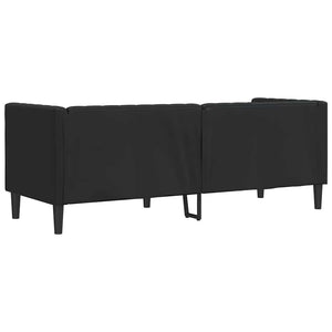 Καναπές Μαύρο 194 x 74,5 x 70,5 εκ. PVC - Pakobazaar