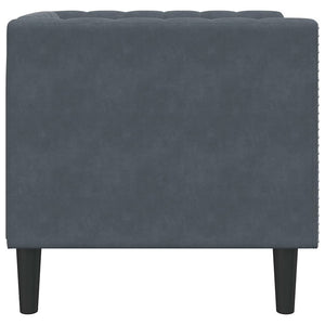 Καναπές Σκούρο Γκρι 74,5 x 71 x 70,5 εκ. Βελούδο